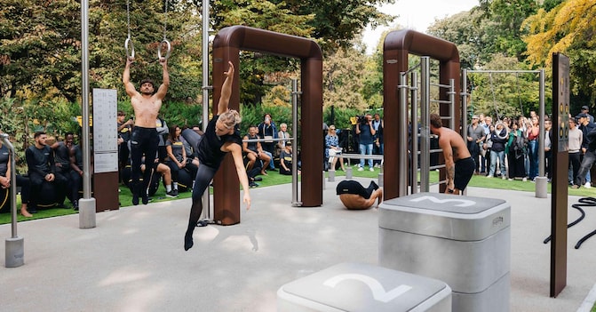 Technogym outdoor equipment on sale